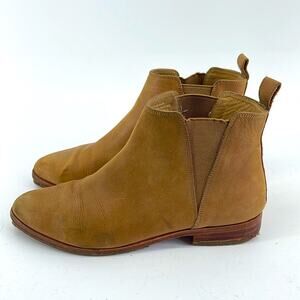 Nisolo Eva Everyday leather pull on flat Chelsea ankle boots sz 8.5